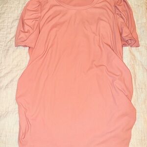 Dusty Pink Short Sleeve Maternity Top